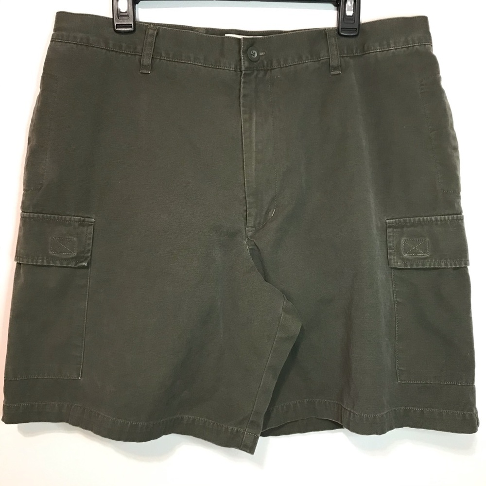 3/$25 Knightsbridge Men's Cargo Army Green Comfy Pocket Shorts Size 38 Casual